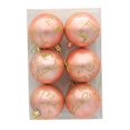 thumbnail image 1 of 6Pcs Christmas Balls Festive Exquisite Decorative Glittery  Tree Letter Color Painted Balls Decor for Christmas, 1 of 8