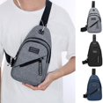 thumbnail image 2 of Coofit Chest Bag Fashion Casual Sport Sling Backpack Chest Daypack Purse for Men, 2 of 10
