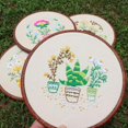 thumbnail image 4 of jifeng 4 inch - 10 inch Round Adjustable Embroidery Hoops Imitation-wood Plastic Circle 17cm, 4 of 6