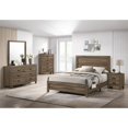 thumbnail image 5 of Dark Walnut Wood 3pc Bedroom Set with Bed + Dresser + Nightstand, 5 of 5