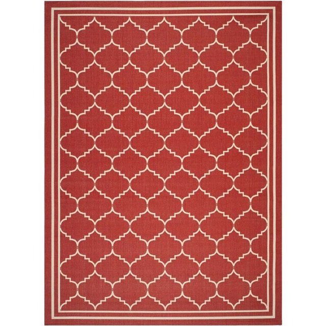 Safavieh Courtyard Red Indoor Outdoor Rug, 8' x 11', Machine Made