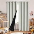 thumbnail image 1 of Rideaux au Design Élégant pour Bloquer Complètement la Lumière et Offrir une Isolation Thermique, Draperies Assombrissantes avec Installation, 1 of 4