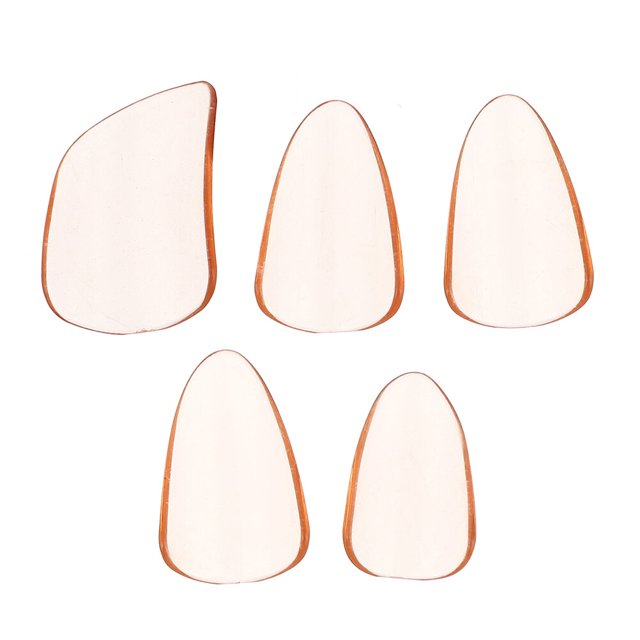 5Pcs Professional PC Pipa Nails String Instrument Parts Pipa Accessories (Orange)
