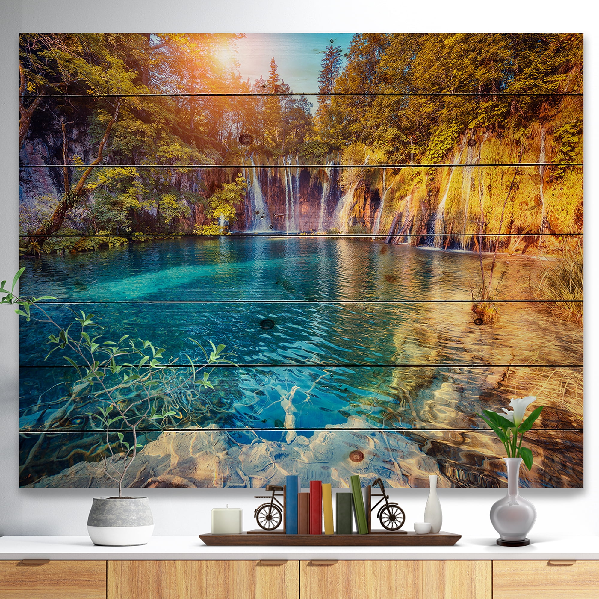 Tableau imprimée sur toile photographie Design Art Eau et soleil