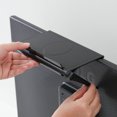 thumbnail image 3 of Tablette Supérieure d'Écran Support de Rangement Supérieur pour Téléviseur Tablette Supérieure Réglable pour Moniteur pour Support de Cellulaire Boîtiers Multimédias Routeur Console de Jeu, 3 of 6