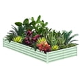 thumbnail image 3 of BeesClover Galvanized Raised Garden Bed, Large Outdoor Planter Box with Open Base & Safety Edge, Rustproof Steel for Vegetables, Flowers, Herbs, 3 of 9