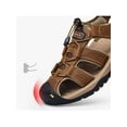 thumbnail image 3 of Woobling Sandale de Pêcheur Antidérapante pour Homme, Sandales à Cordon, Chaussures de Conduite Légères, Chaussures de Mode pour Homme à Bout Fermé, Brun Foncé 9, 3 of 8