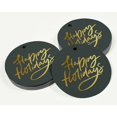 thumbnail image 3 of Inkdotpot 100 Pack Real Gold Foil Paper Tags Happy Holiday Favor Hang Tags, 3 of 6