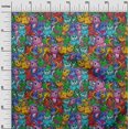 thumbnail image 2 of oneOone Georgette Viscose Multicolor Fabric Cat Sewing Material Print Fabric By The Yard 42 Inch Wide, 2 of 4