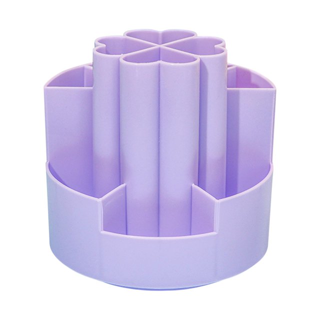 EGNMCR Pencil Holder for Desk Pencil Case Pencil Pouch Four-leaf Rotary Pen Student's Large Capacity Desktop Storage And Sorting Box Multi Functional Office Pen Box Rotating pen holder
