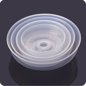 Air Fryer Mold, 6 Pieces Silicone Air Fryer Mold, Reusable Air Fryer Basket, Round Silicone Air Fryer Basket for Pressure Cookers, Frying Pans, Microwave Ovens, Silicone Mold for Air Fryer