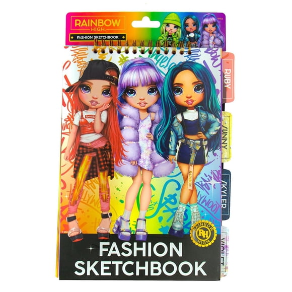 Carnet à dessins mode Rainbow High