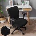 thumbnail image 3 of Elastic Chair Cover for Desk Chair Cushioned Seat Protector with Elastic Fit for Home and Dining Room, 3 of 6