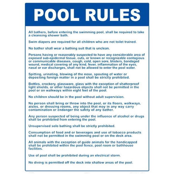 Pool Rules - MA