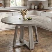 Dining Table, Kitchen Table, Round Dining Room Table for Kitchen, 47" Round Table for Dining Room, Grey(Table Only)