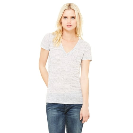 Bella + Canvas Ladies' Jersey Short-Sleeve Deep V-Neck T-Shirt