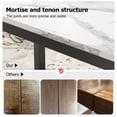 thumbnail image 3 of Industrial Dining Table for 8, 71 Inch Kitchen Table with Sturdy Metal Legs for Dining Room & Office（ No Chairs）, 3 of 6