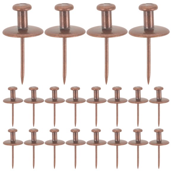 Miangastore 20pcs Picture Hanging Push Pins Wall Picture Nails Metal Picture Hanging Tacks
