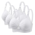 thumbnail image 1 of Timegard 3pc Plus Size Bras for Women Wireless Adjustable Strap Full Support Breathable Everyday Bra, 1 of 3