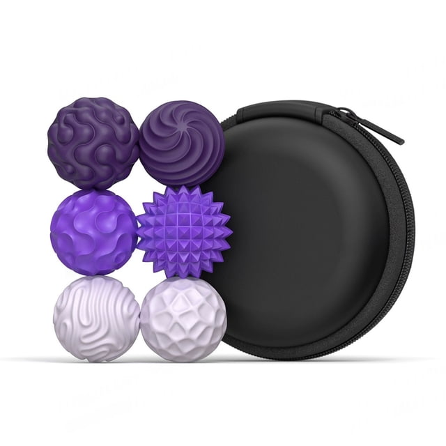 Hand Massage Set for Deep Tissue Muscle and Stress Release with Portable Carry 6PCS