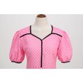 thumbnail image 2 of Robe d'Été pour Femmes Robe Décontractée à Pois Manches Courtes Années 1950 Soirée Bal Robe Vêtements Adultes Femme Rose Taille TG, 2 of 7