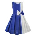 thumbnail image 1 of Girls Dress Color Block Contrast Bow Tie Everyday Party 7 Years, 1 of 6