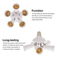 thumbnail image 4 of E27 Splitter 220V 3A Lamp Bulb Socket Converter Light Adapter Improvement Plastic Portable Holder Warehouse Accessory 1 to 3, 4 of 9