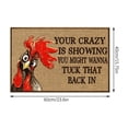 thumbnail image 3 of fheaev Tapis de Porte Poulet, Tapis de Sol Anglais Épais Antidérapant, Tapis d'Entrée Antidérapant, Tapis Absorbant pour Salle de Bain Cuisine, 3 of 8