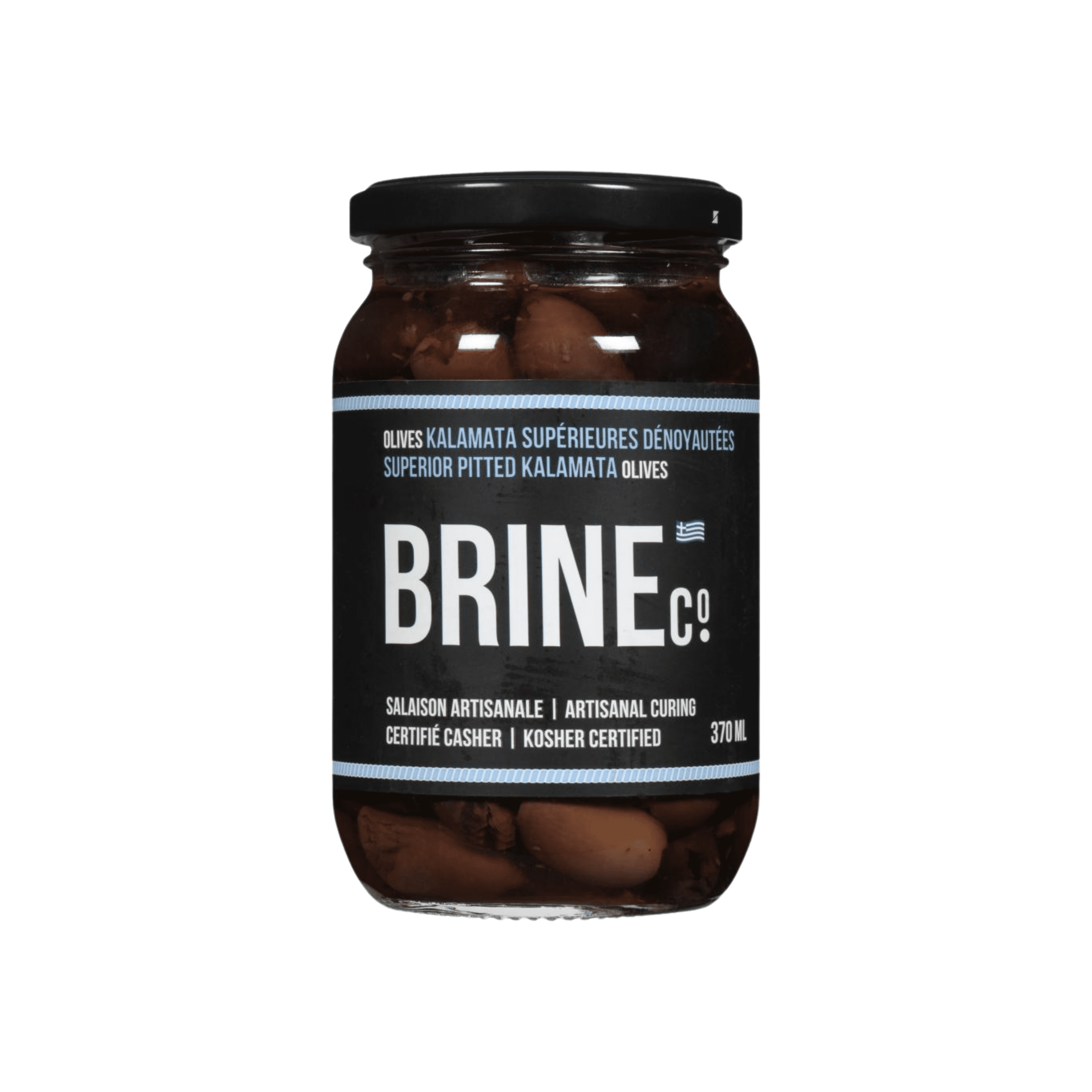 Brine Co Olives Kalamata Dénoyautées Bocal 370ML