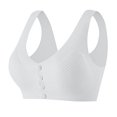 thumbnail image 1 of Yuzhih Womens Front Closure Everyday Bras Comfortable Wireless Bralettes V Neck Seamless Bra Wire Free Basic Bras, 1 of 5
