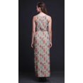 thumbnail image 2 of Bimba Ikat Robe Longue de Soirée pour Femmes à Imprimé, Col Ras du Cou, Fentes Latérales, Dos Nu - Petit, 2 of 6