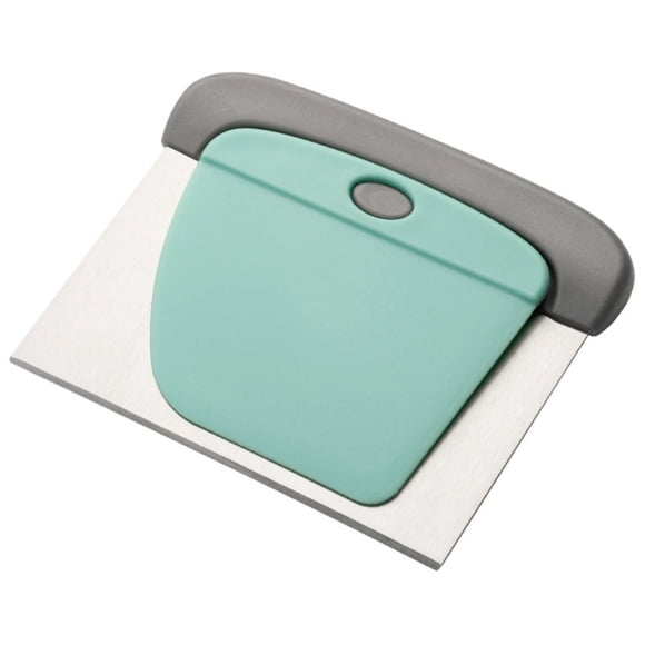 Stainless Steel Dough Knife and Noodle Cutter for Baking and Cooking with Cake Flour Scraper Function