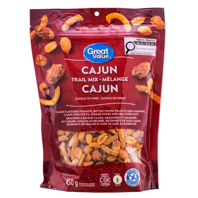 Great Value Cajun Trail Mix, Gluten Free, Kosher, Made In Canada, 450 g