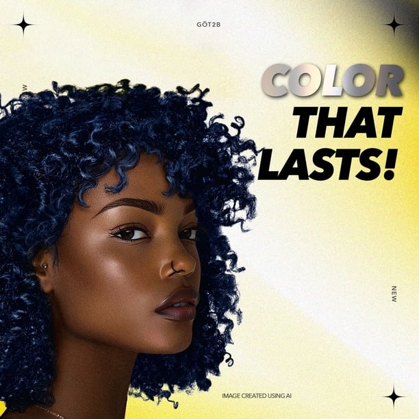 Got2b Metallic Permanent Hair Color M67 Blue Mercury - Walmart.ca