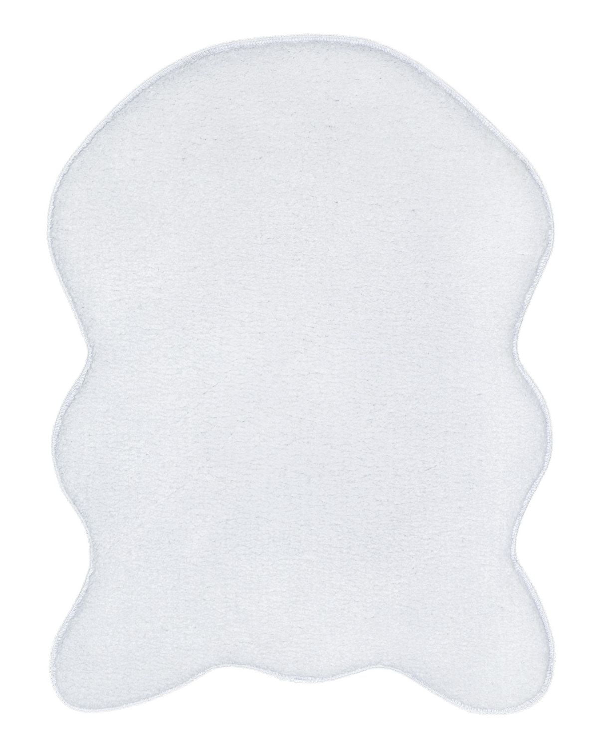 Tapis pour moderne peau de mouton Flokati, 2 pi x 3 pi 3 po, fourr. synth. poils longs
