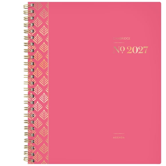 2027 Cambridge Large Pink WorkStyle Balance Weekly and Monthly Planner
