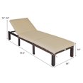 thumbnail image 2 of Gymax Chaise Longue Inclinable de Patio en Rotin pour l'Extérieur avec Coussin à 6 Positions, 2 of 9