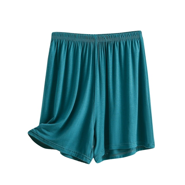 Timegard Womens Shorts Plus Size Summer Elastic Waist Drawstring Solid Color Fitting Comfy Cargo Shorts