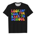 thumbnail image 3 of WEAIXIMIUNG T-Shirts de Sport pour Filles 10-12 Ans Rentrée Scolaire Imprimé Graphique Col Rond Manches Courtes T-Shirt Décontracté d'Été, 3 of 4