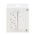 thumbnail image 1 of George Baby Girls Boxed Organic Cotton Muslin Swaddling Blankets (2 Count), 1 of 6