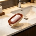 thumbnail image 4 of MTBLYS Soap Drain Rack Wall Mounted Soap Holder Plastic Bathroom Shower Kitchen Automatic Drainage 5.31X3.94X3.54 Inch, 4 of 6