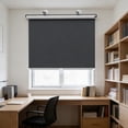 thumbnail image 4 of EGNMCR Home Decor 17.7x49.2in Multipurpose Adjustable Roller Shade For Windows No Drill Mounting Sunscreen Light Blocking Expandable For Bedroom Living Room Office Car Windshield Plastics curtains, 4 of 6