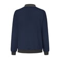 thumbnail image 4 of EQWLJWE Liquidation d'Économies d'Été! Veste Bomber de Baseball Zippée à Poches Unie Décontractée pour Femmes, Manteau, 4 of 5