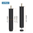 thumbnail image 2 of Unique Bargains 2 Pack Adjustable Height Bed Frame Support Legs(220mm-255mm/8.7'-10'), Black, 2 of 5
