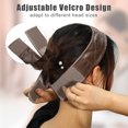 thumbnail image 3 of Unique Bargains 2pcs Fastener Band, Velvet for Securing Wigs,Adjustable, No Slip, Hold Hair Back Light Coffee Color, 3 of 7