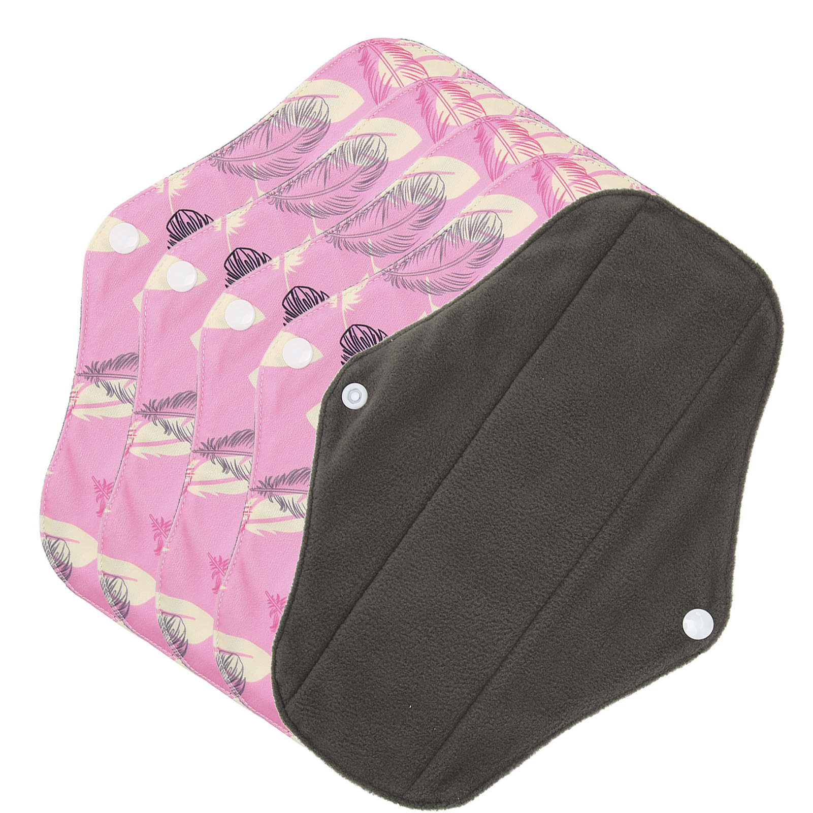 Serviettes Hygiéniques Lavables, 5 Pcs Serviettes Menstruelles Lavables Serviette Hygiénique Réutilisable Serviette Hygiénique Réutilisable Conçue pour les Professionnels