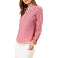 thumbnail image 4 of INSPIRE CHIC Blouse à Col à Volants Noué pour Femme Manches Longues Hauts, 4 of 6