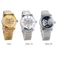 thumbnail image 2 of WINNER Golden Stainless Steel Men's Automatic Skeleton Watch with Round Dial, 39mm, Gift Box Included, 2 of 6