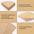 thumbnail image 2 of Small Coffee Filters, V60 Size 01, Set of 200, Disposable Cone Coffee Filters Paper, Natural Paper Filters for Pour Over Coffee Dripper and Coffee Maker (1-2 Cup), 2 of 5