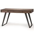 thumbnail image 4 of Allora Solid Acacia Wood Desk in Rustic Natural Aged Brown, 4 of 15